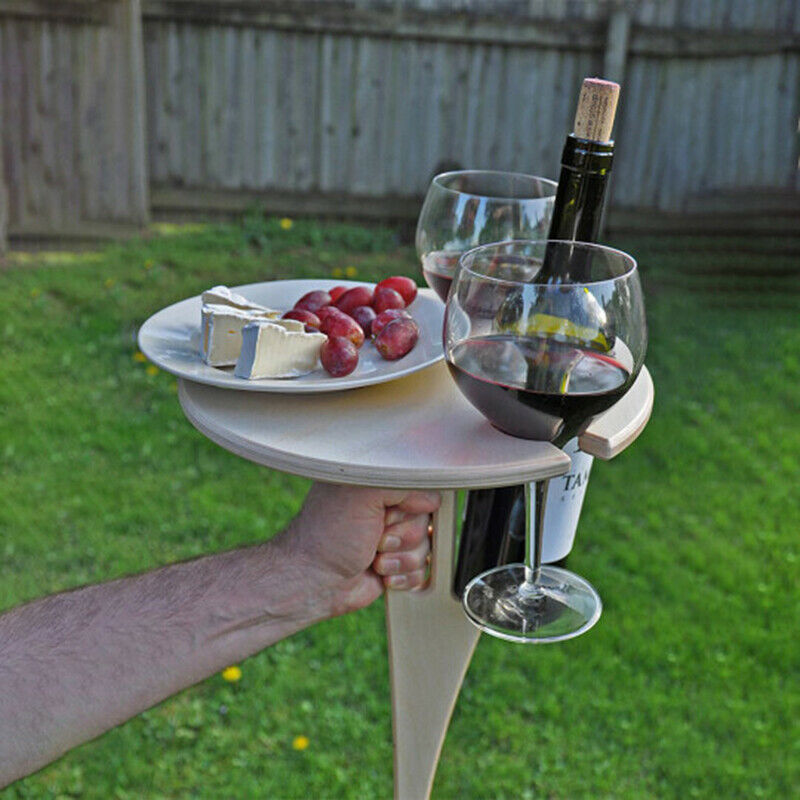 Portable Folding Outdoor Wine Table