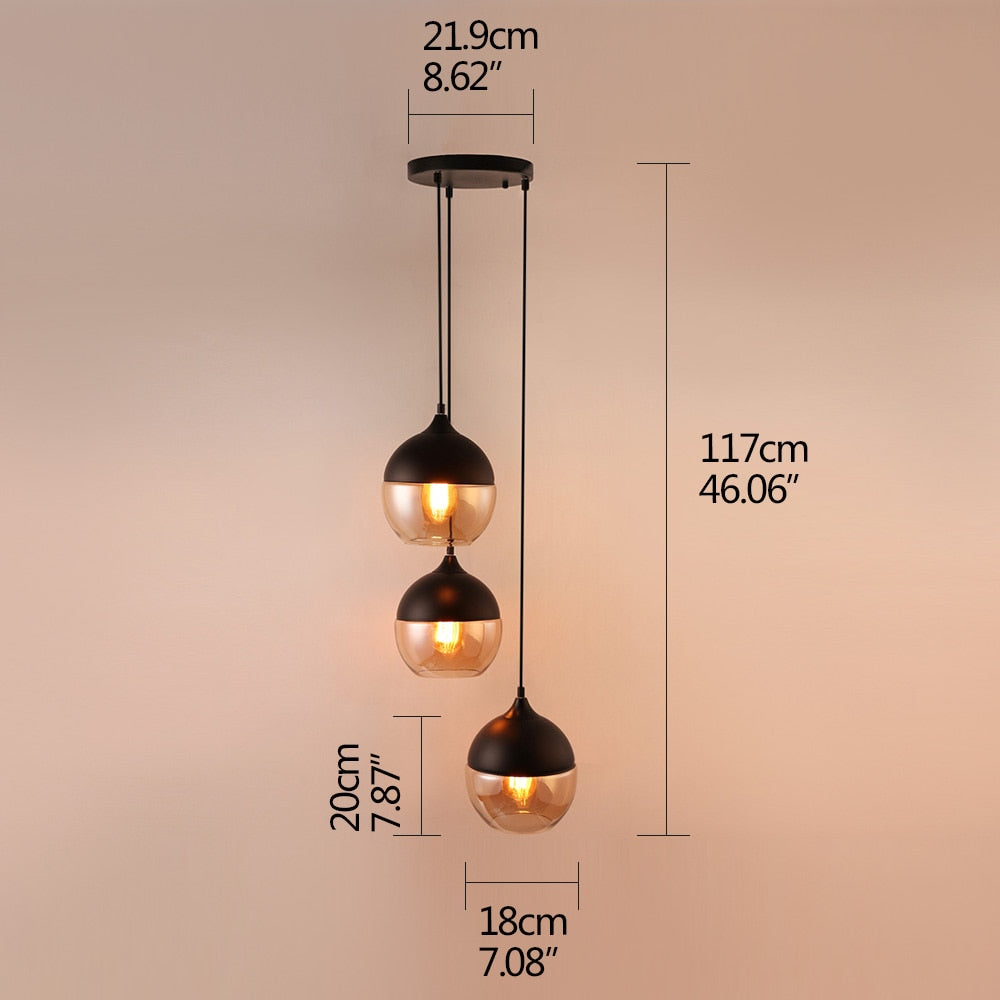 Modern hanging LED indoor lighting