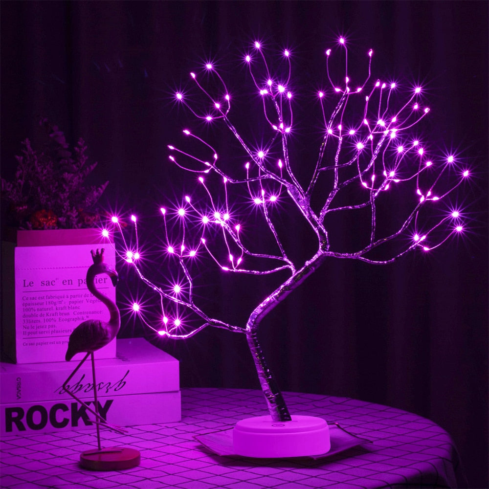 Artificial LED Lighted Bonsai Tree