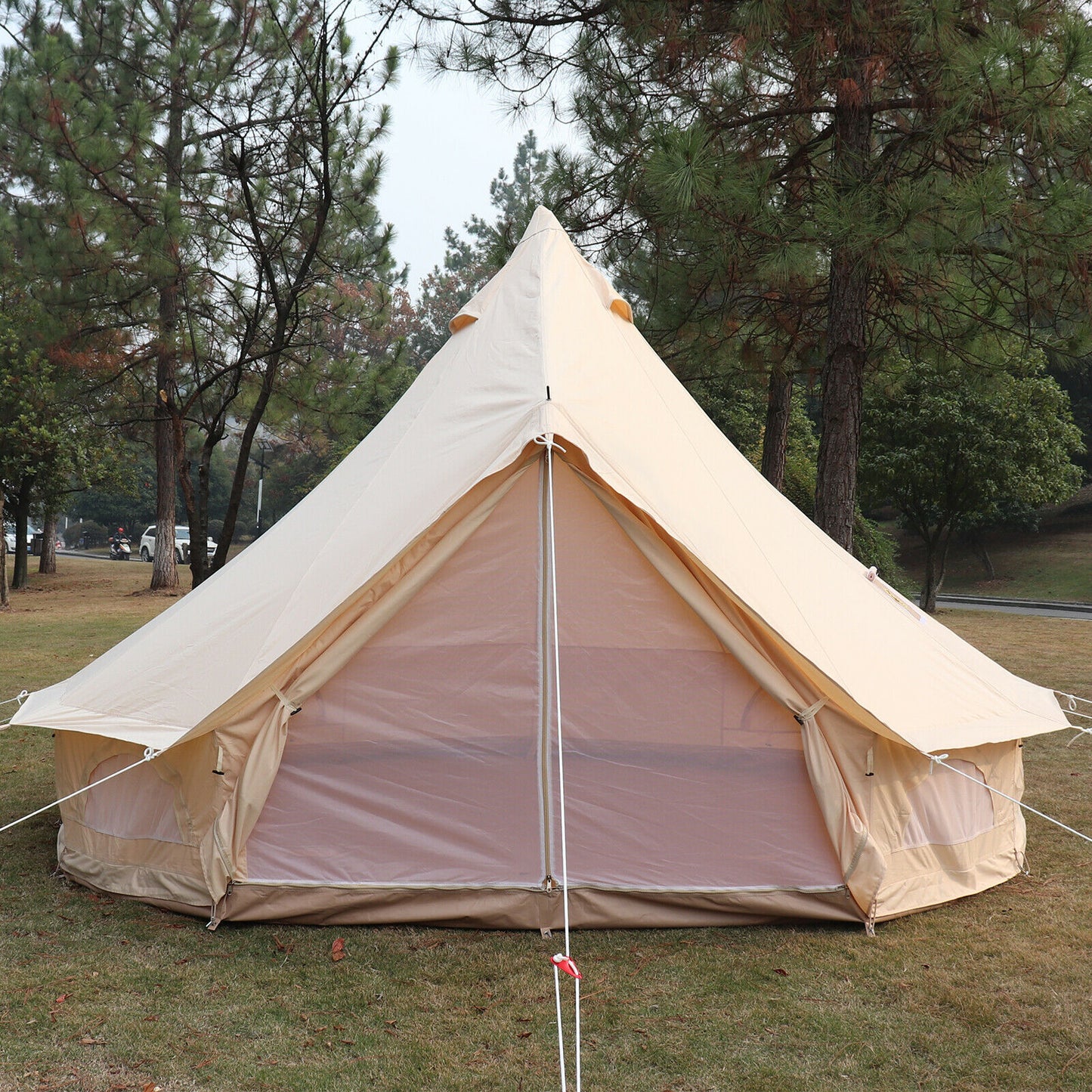 4-12 Person Waterproof Canvas Camping Bell Tent