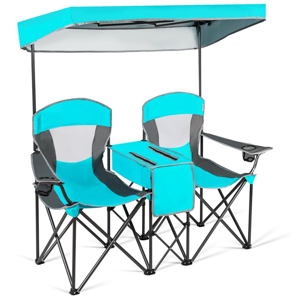 Portable Canopy Chairs w/Cup Holder and Cooler