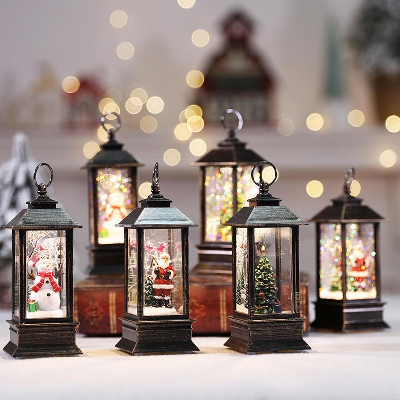 Christmas Led Candles Lantern