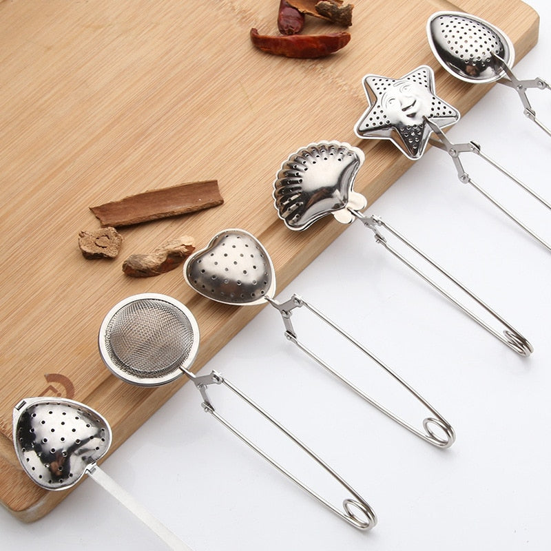 5 Styles Spoon Mesh Tea Ball Infuser