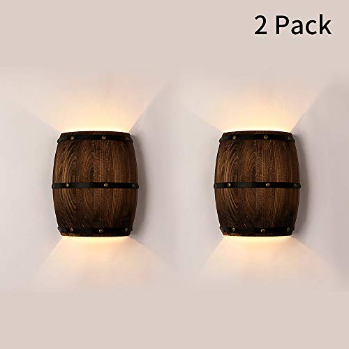 Retro wall lamp American wine barrel