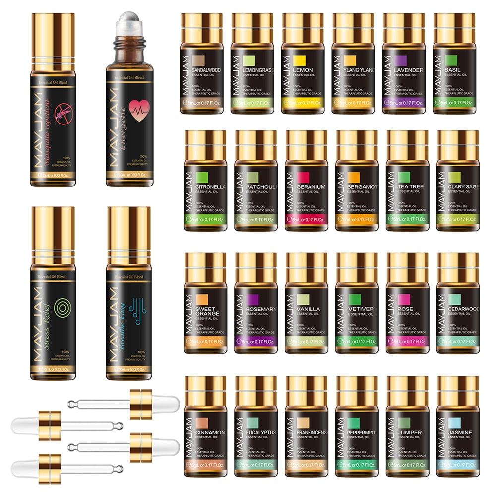 28pcs Pure Natural Essential Oils Set