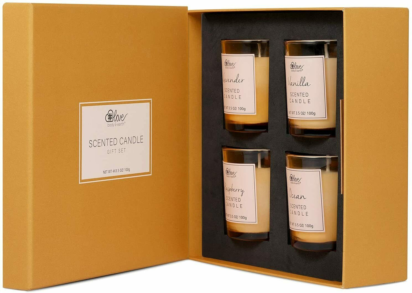 Aromatherapy Scented Candle Set of 4