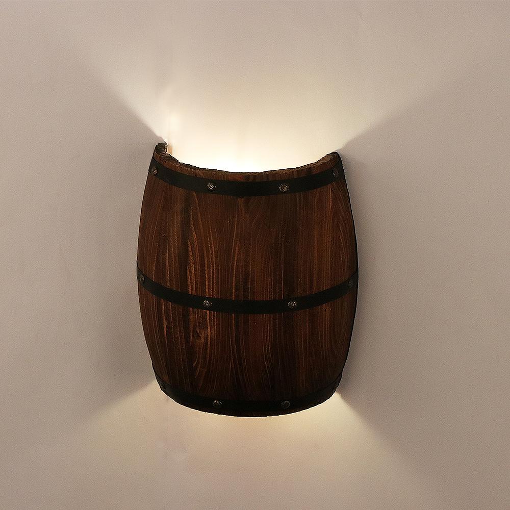 Retro wall lamp American wine barrel