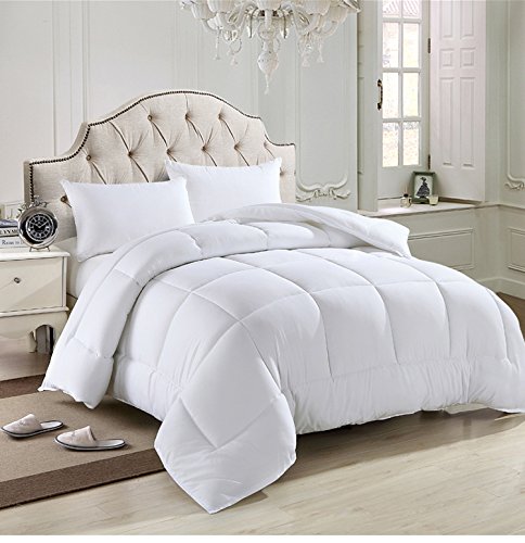 Solid White Home  Filled Comforter