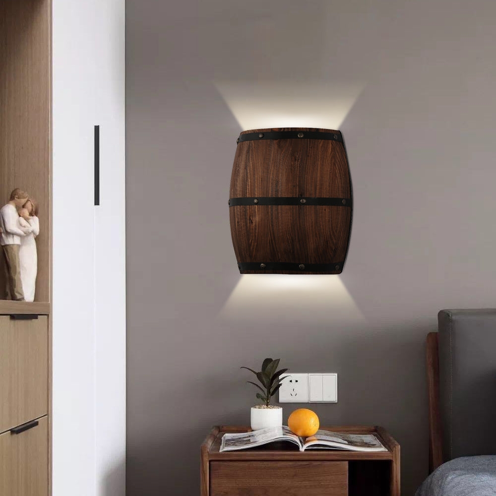 Retro wall lamp American wine barrel