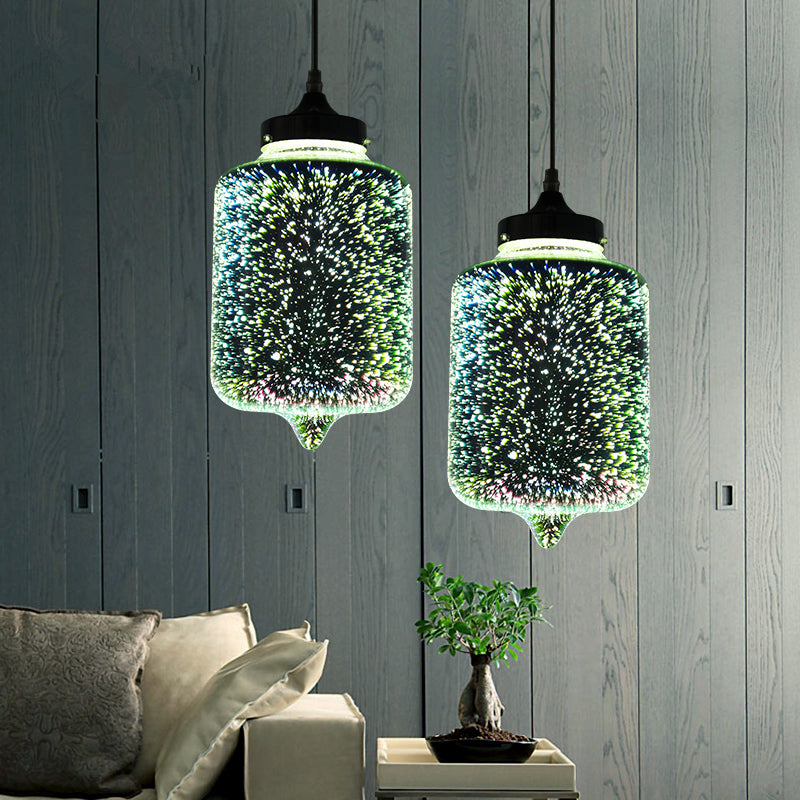 Modern colorful starry sky glass chandelier