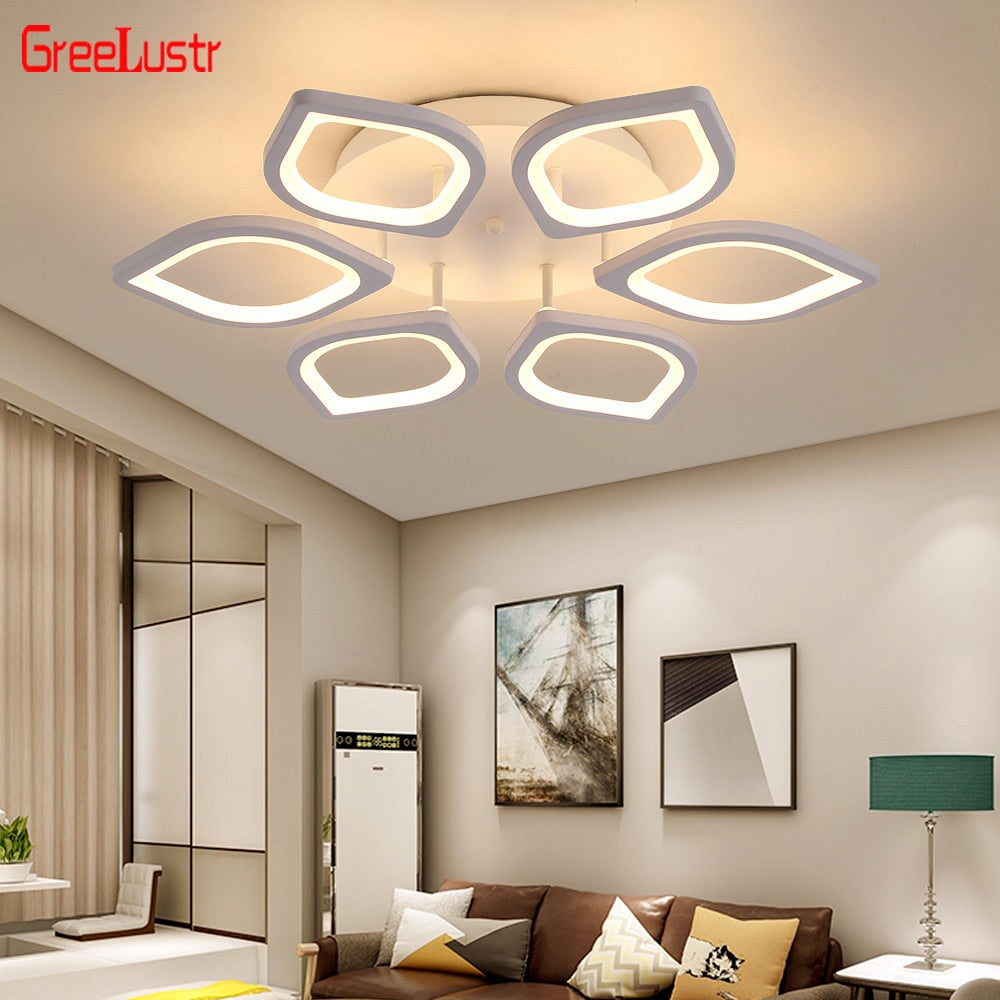 Modern Led Ceiling Light Fixture Dimming Chandelier