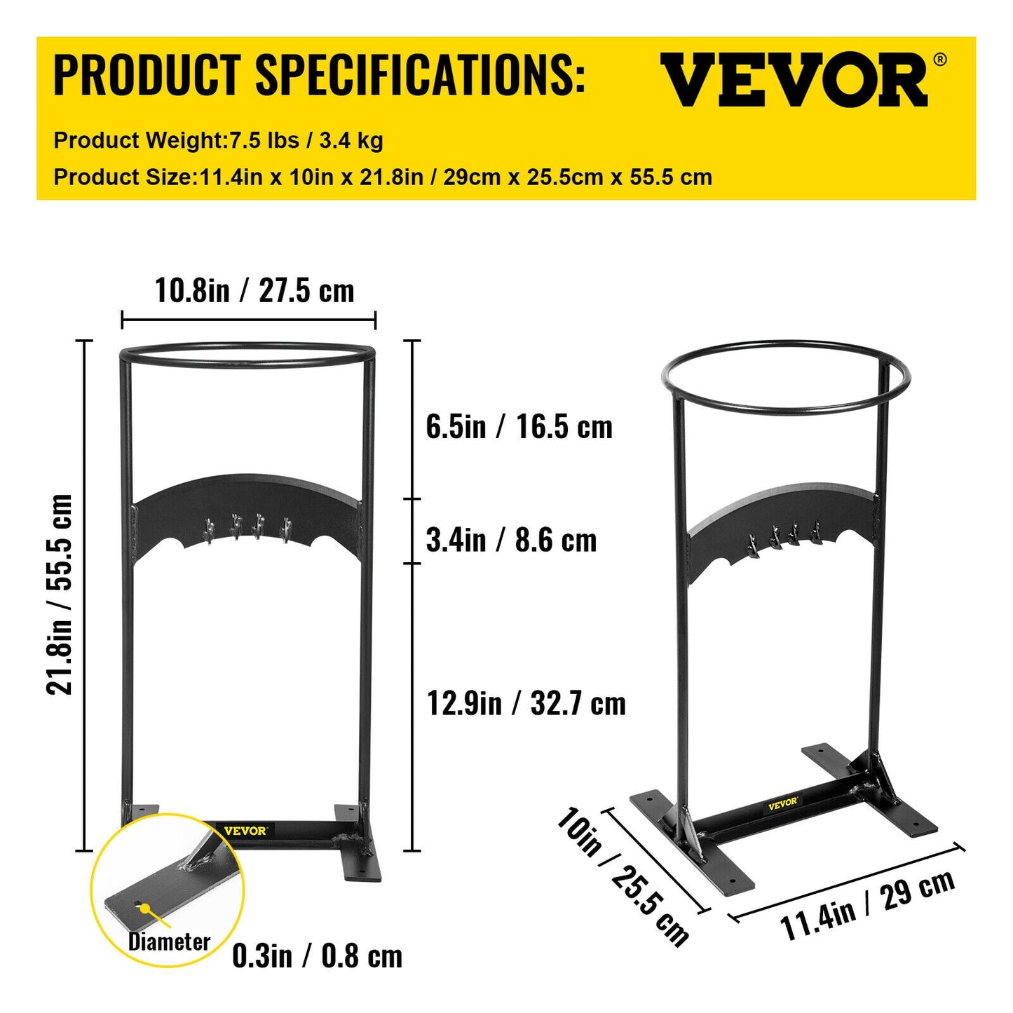 Steel Firewood Splitter Tool