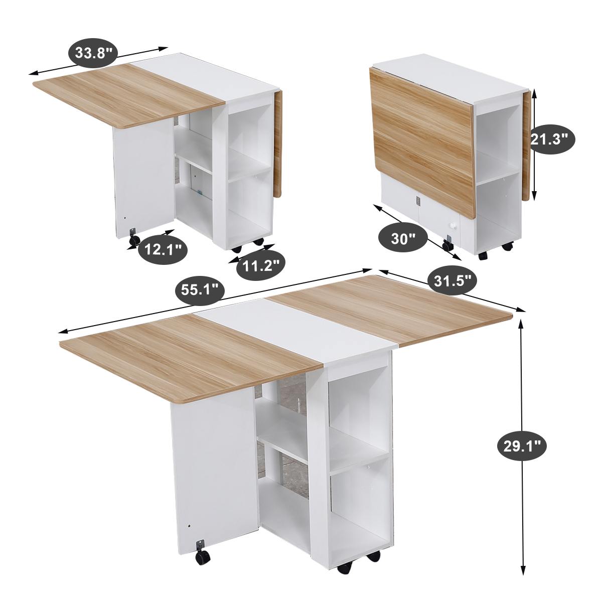 Folding Dining Table Set