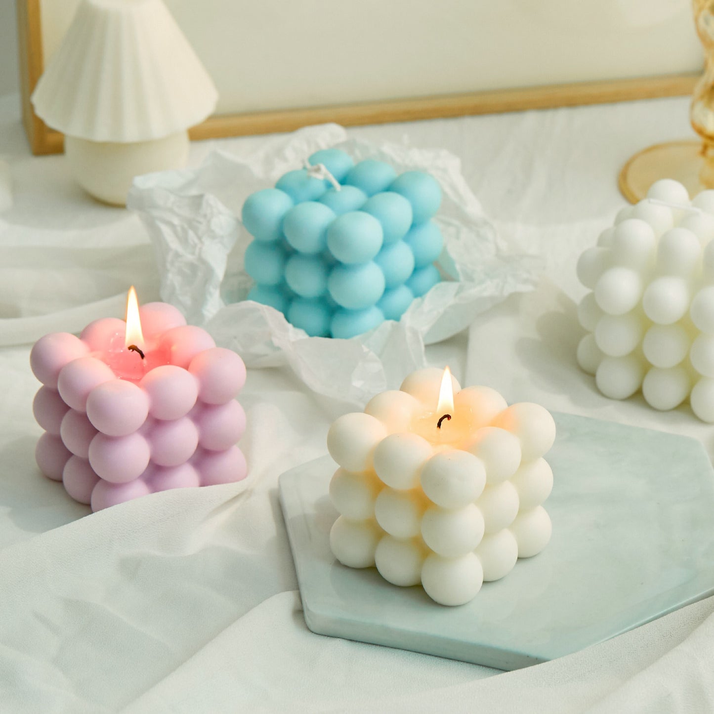 Rubik Cube Wax Aromatherapy Candles