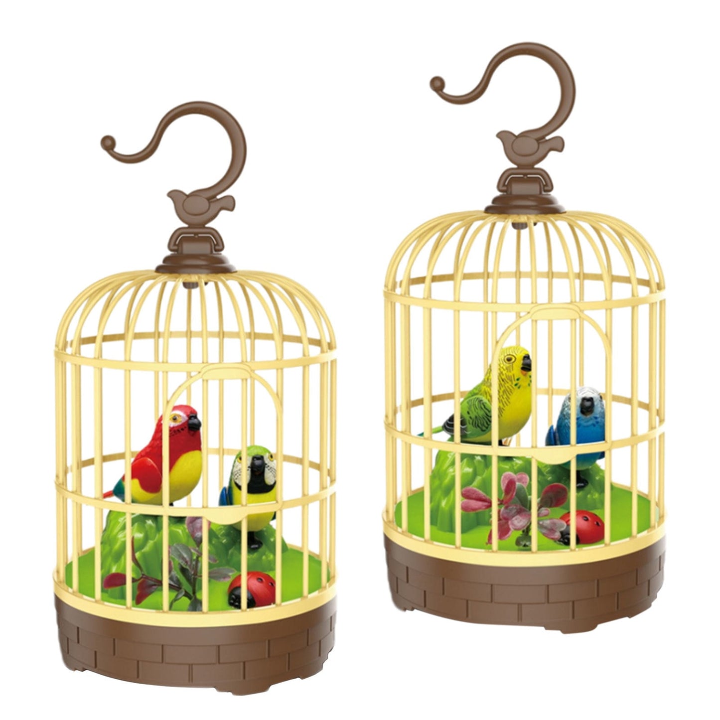 Toy Singing Chirping Bird In Cage