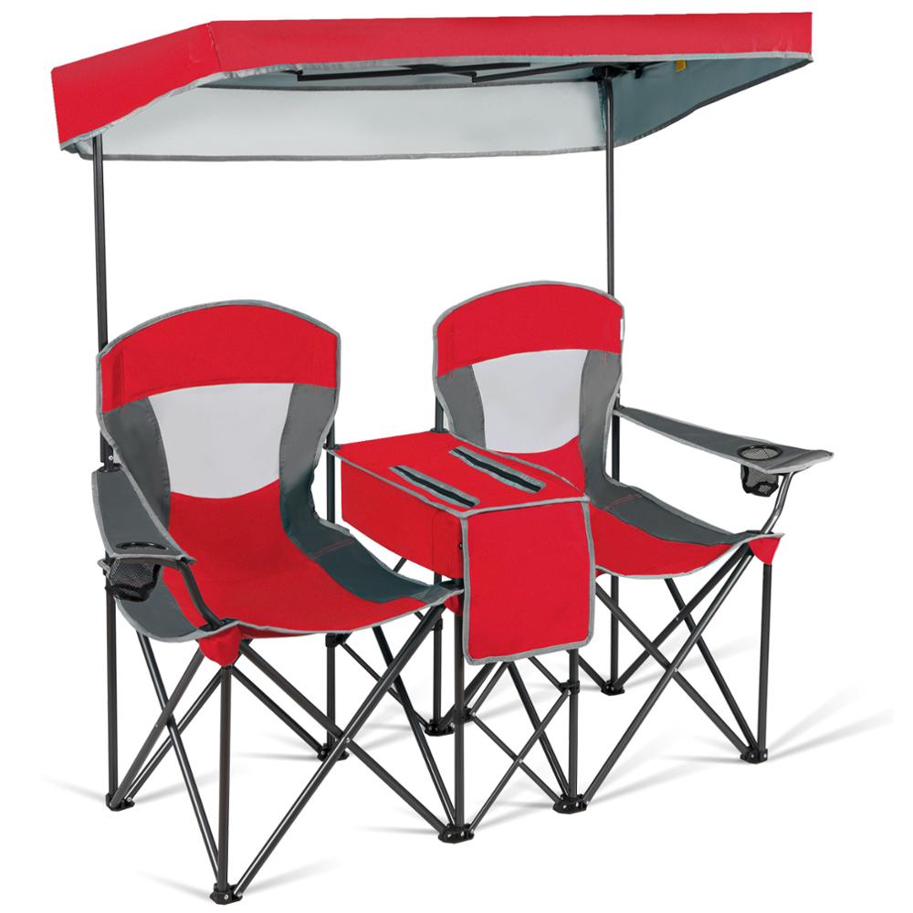 Portable Canopy Chairs w/Cup Holder and Cooler