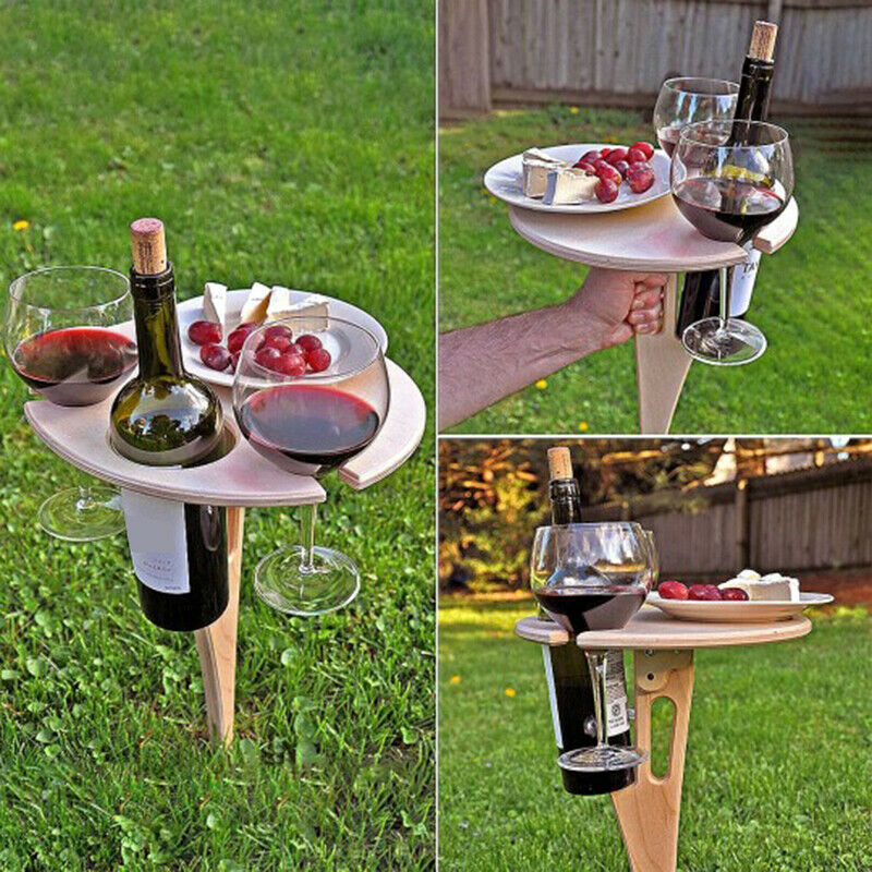 Portable Folding Outdoor Wine Table