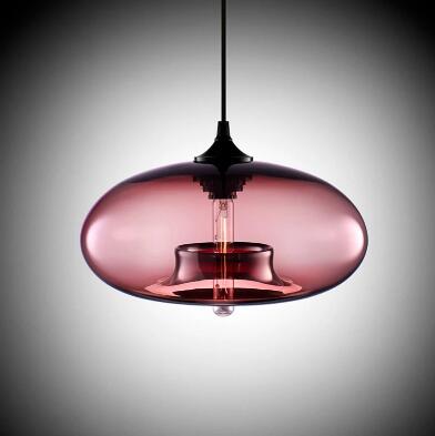 Contemporary hanging 6 Color Glass Lights Fixtures