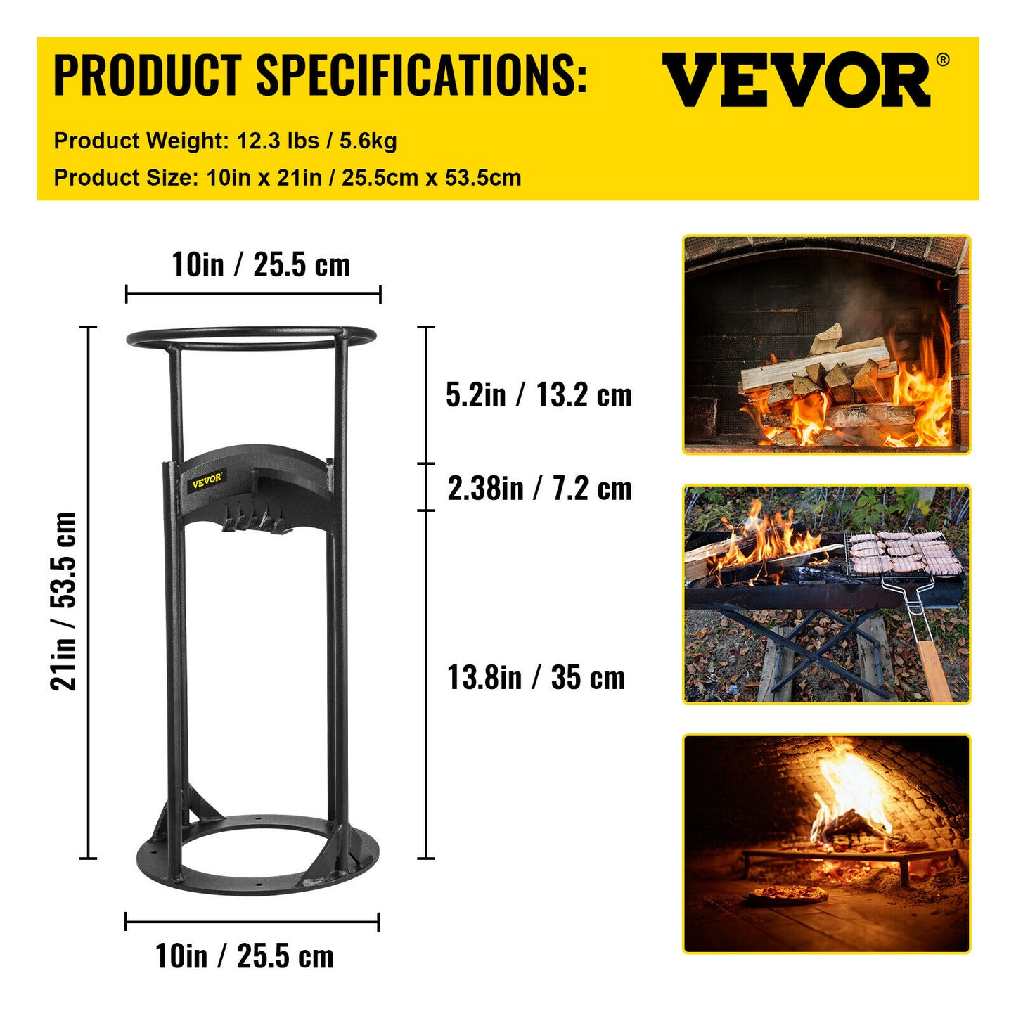 Steel Firewood Splitter Tool