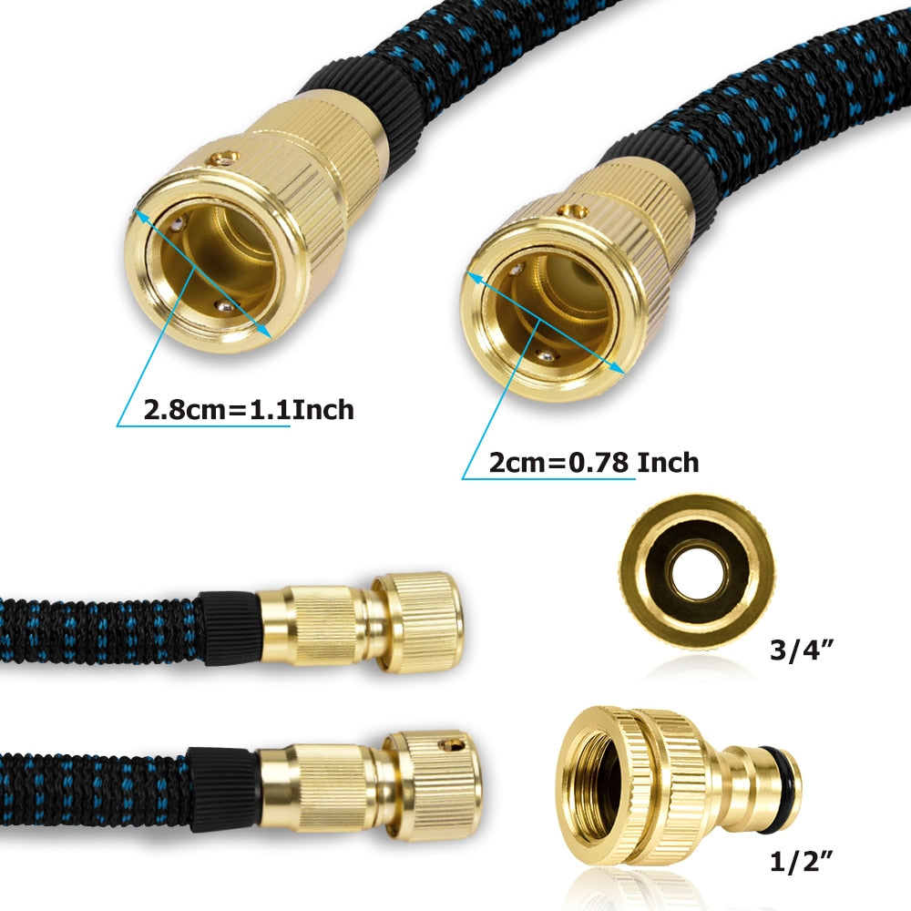 Expandable Garden Hose With Spray Nozzle