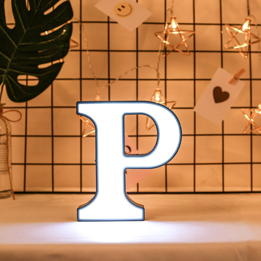 LED Letter Light Decor