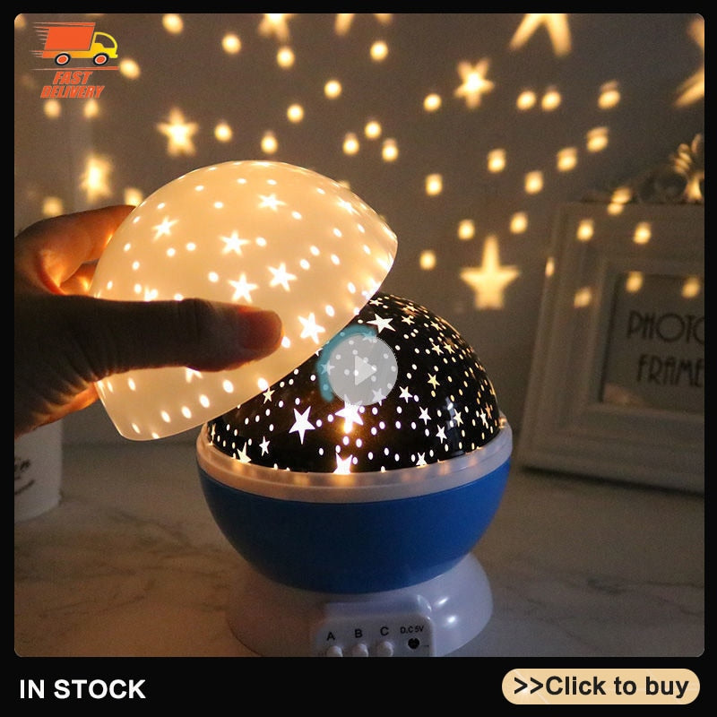 Galaxy Projector Starry Rotating LED Night Light