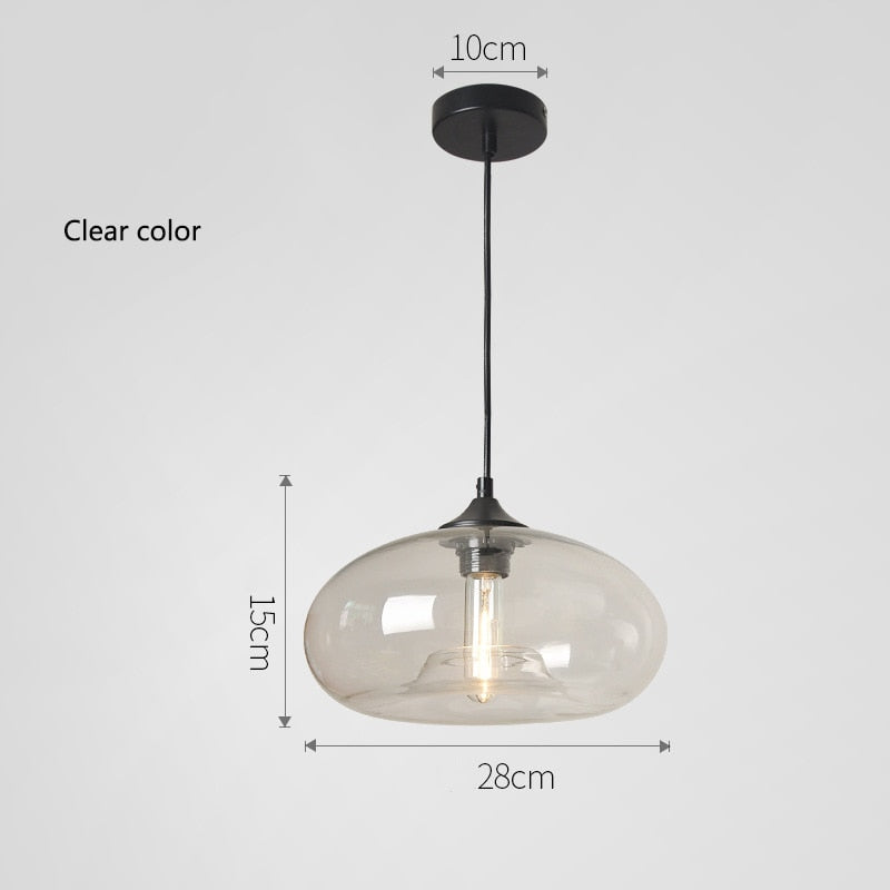 Contemporary hanging 6 Color Glass Lights Fixtures