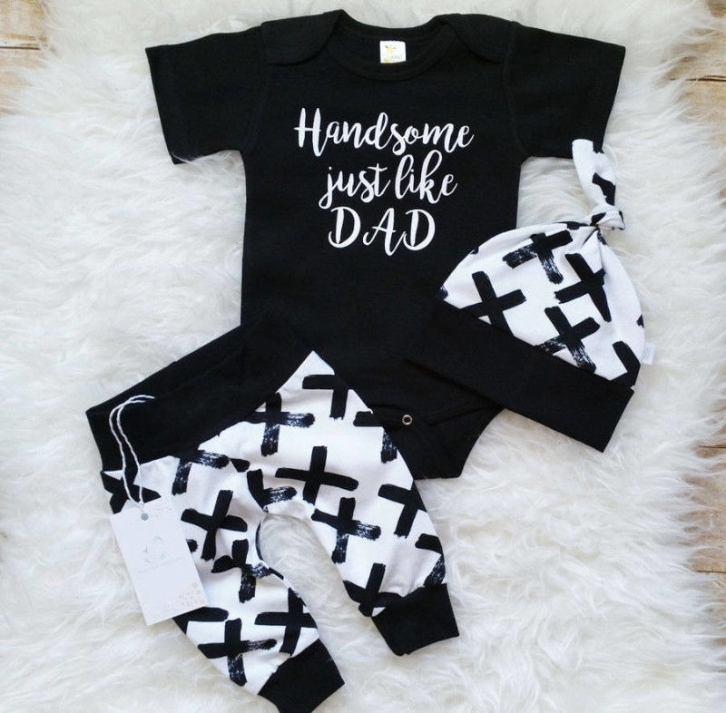 Baby Boy 3Pcs Cotton Clothes Set