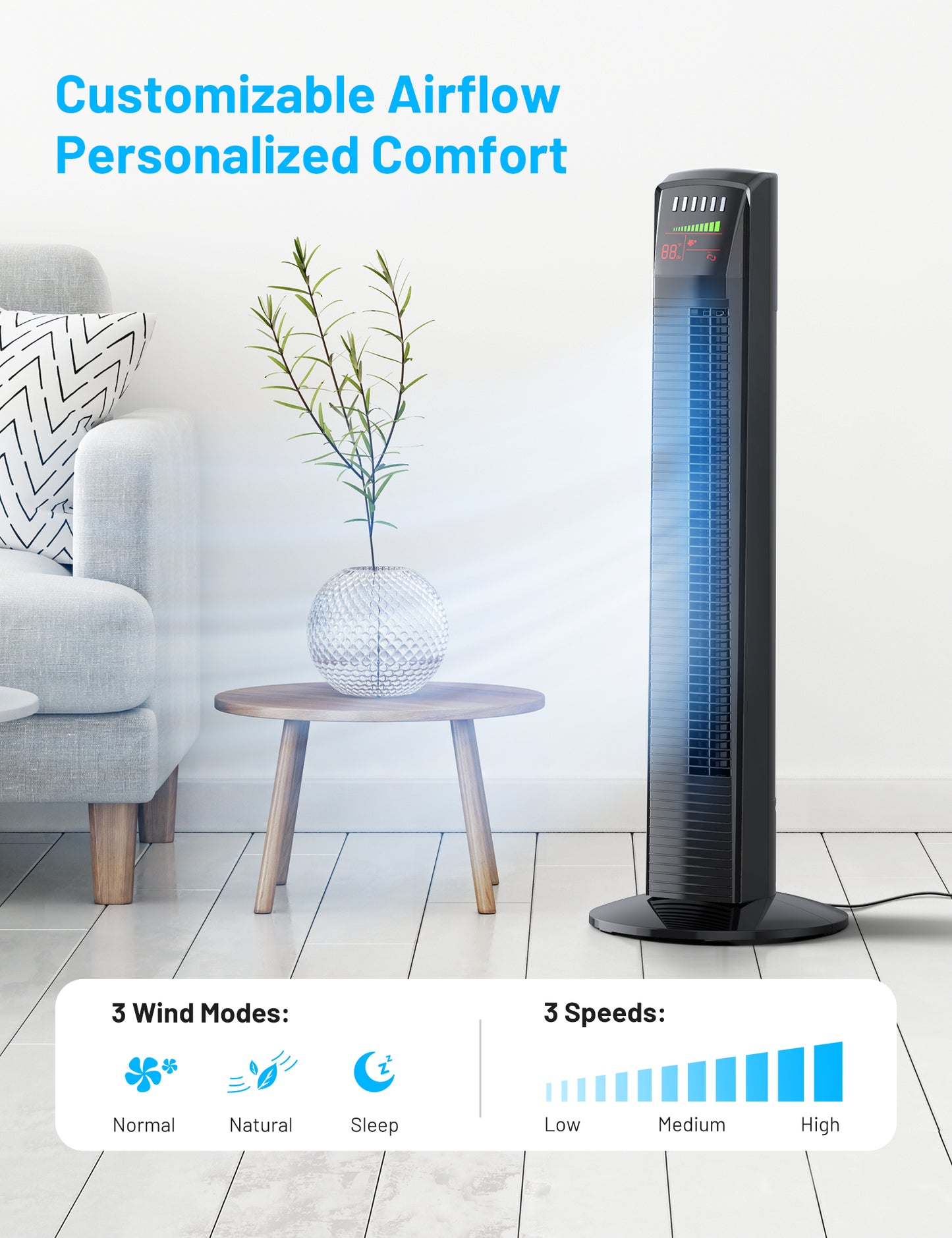 Oscillating Tower Fan