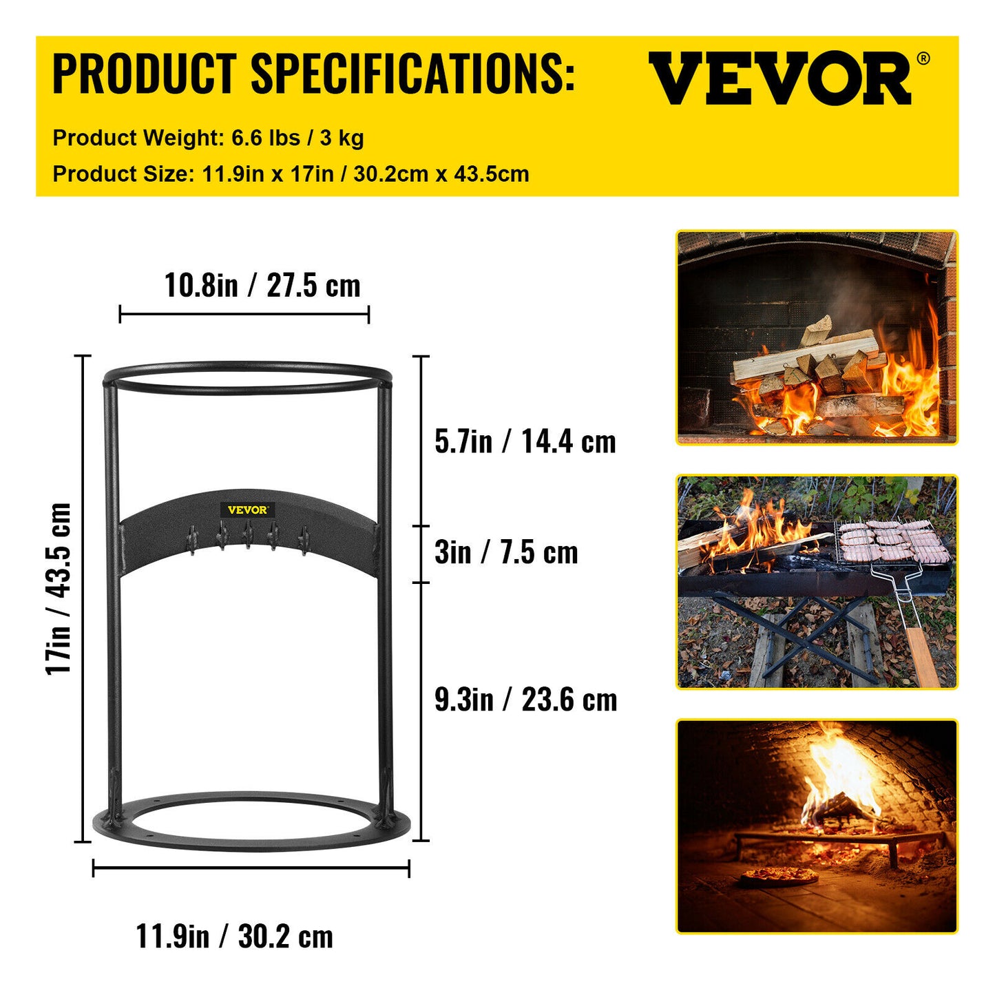 Steel Firewood Splitter Tool