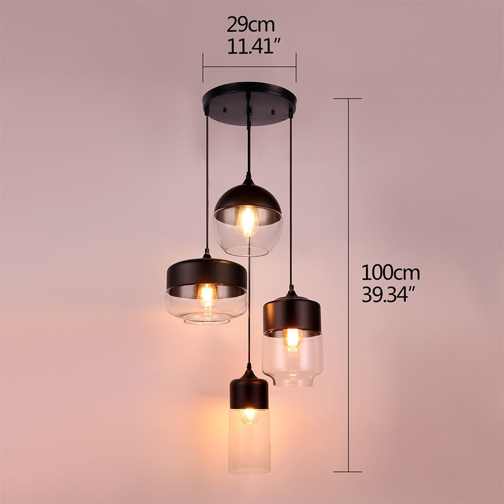 Modern hanging LED indoor lighting