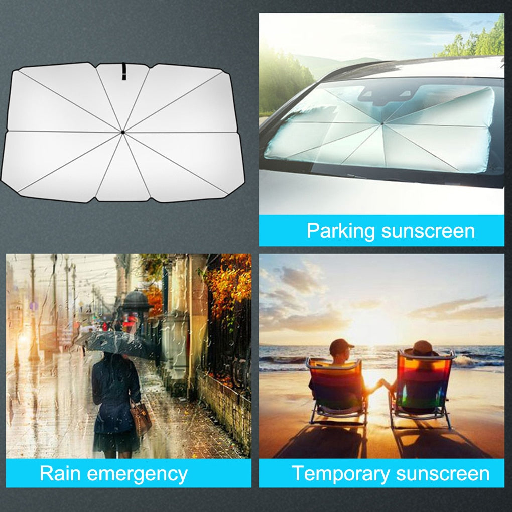 Car Sun Shade Protector Umbrella Windshield Cover