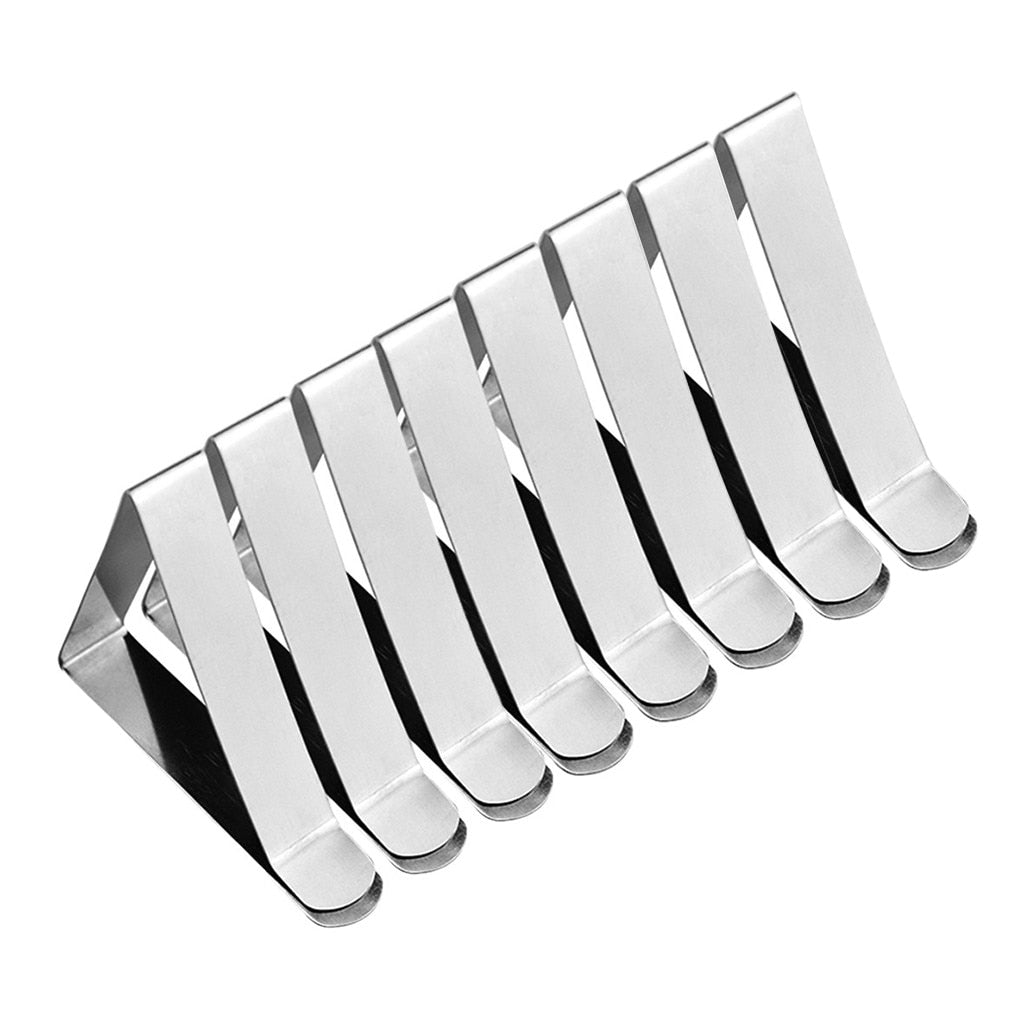 6 or 8PCS Stainless Steel Tablecloth Clamps