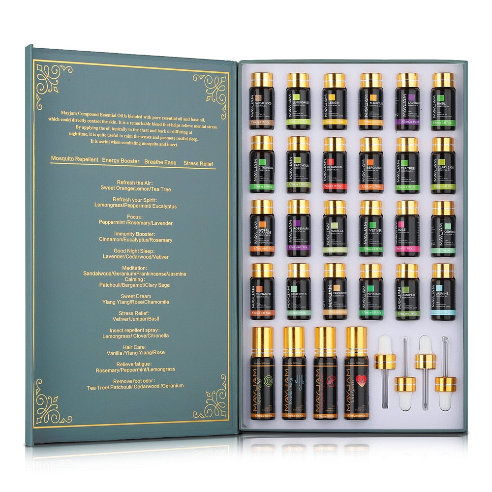 28pcs Pure Natural Essential Oils Set