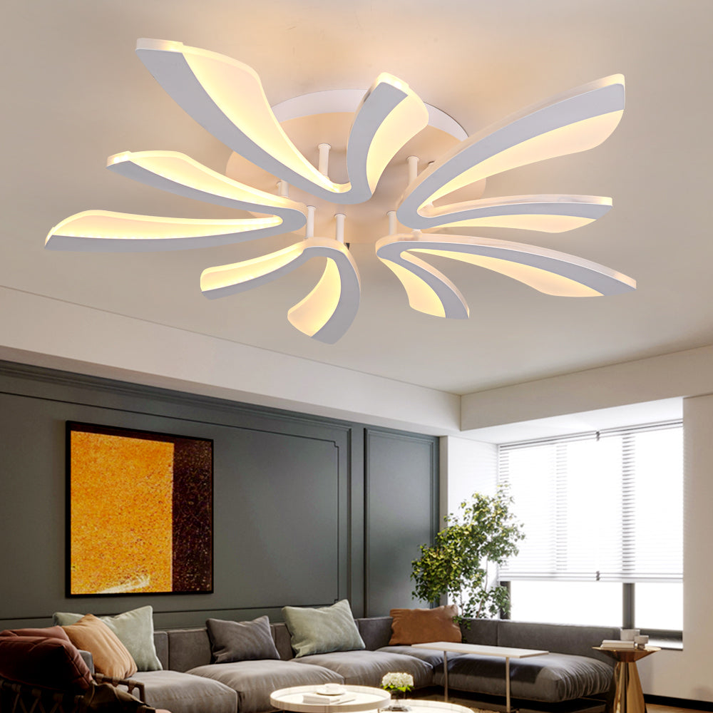 Modern Led Ceiling Light Fixture Dimming Chandelier