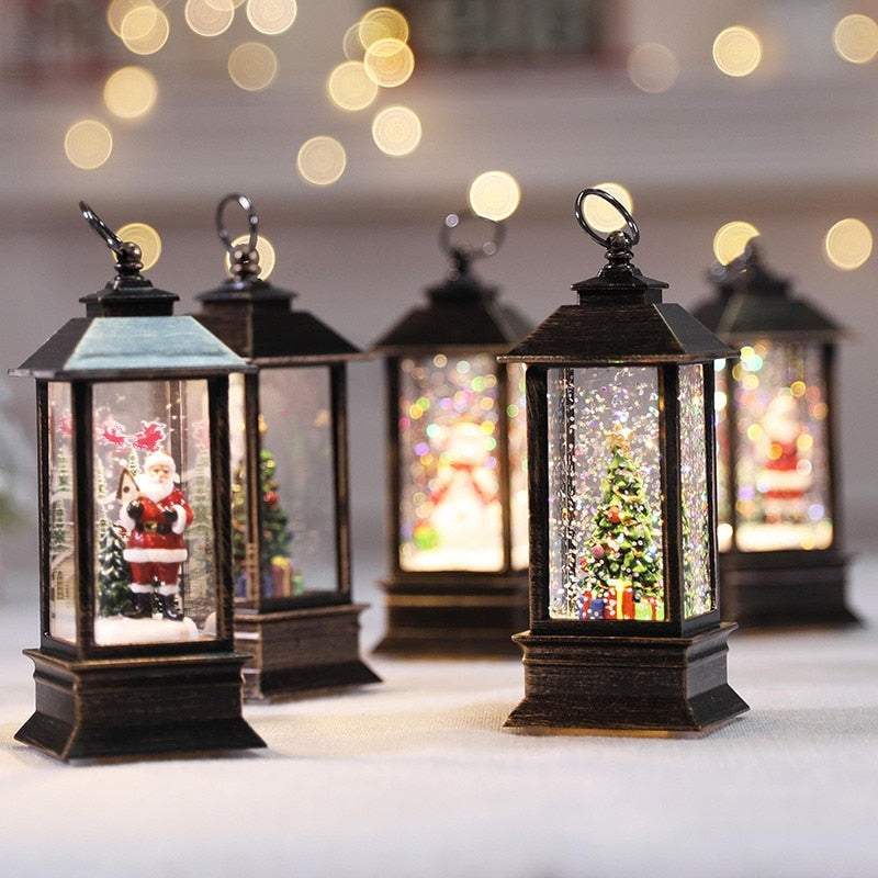 Christmas Led Candles Lantern