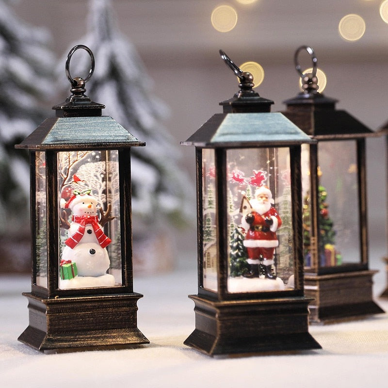 Christmas Led Candles Lantern