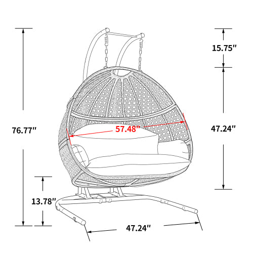 2 Person or Single hanging swing chair