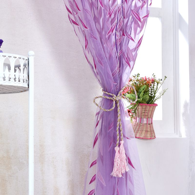 Colorful sheer Fashion Printed Curtains