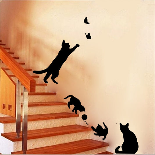 1 Set/Pack Cat Wall Sticker Removable Decal