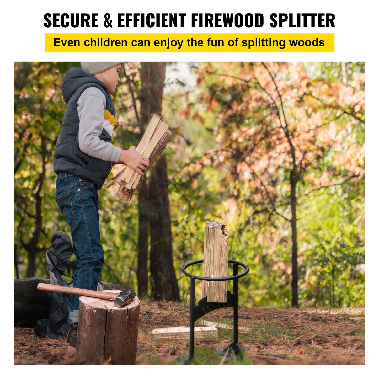 Steel Firewood Splitter Tool