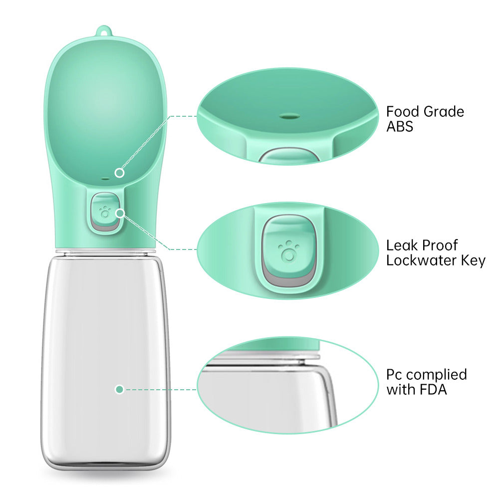 Portable Dog Food and Water Bottle Dispenser