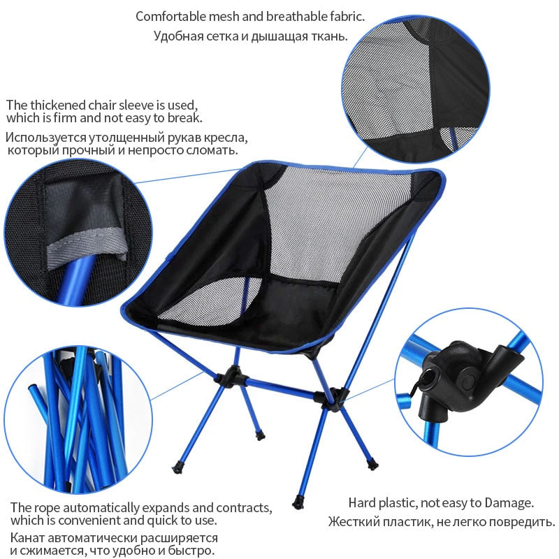 Portable Folding Moon Chair Outdoor Camping Fishing