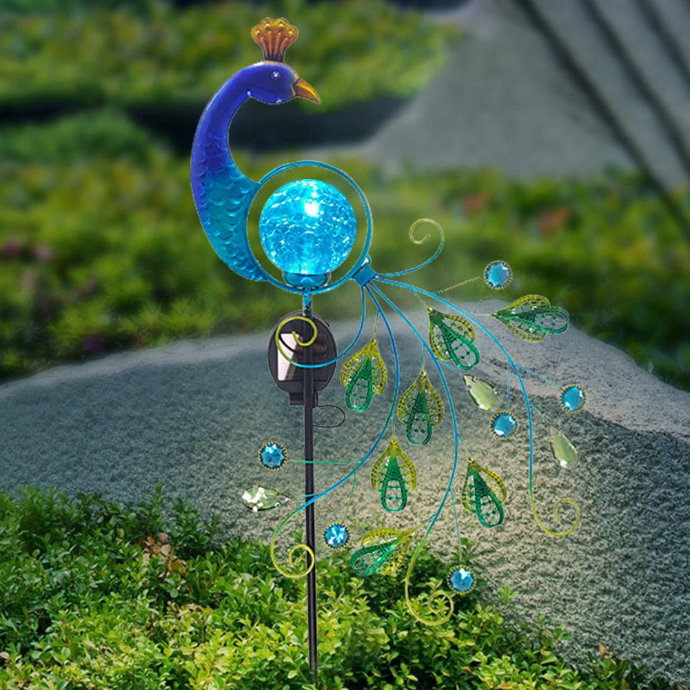 Garden Peacock Solar Lights Yard Decoration