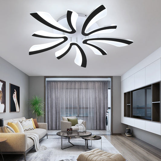 Modern Led Ceiling Light Fixture Dimming Chandelier