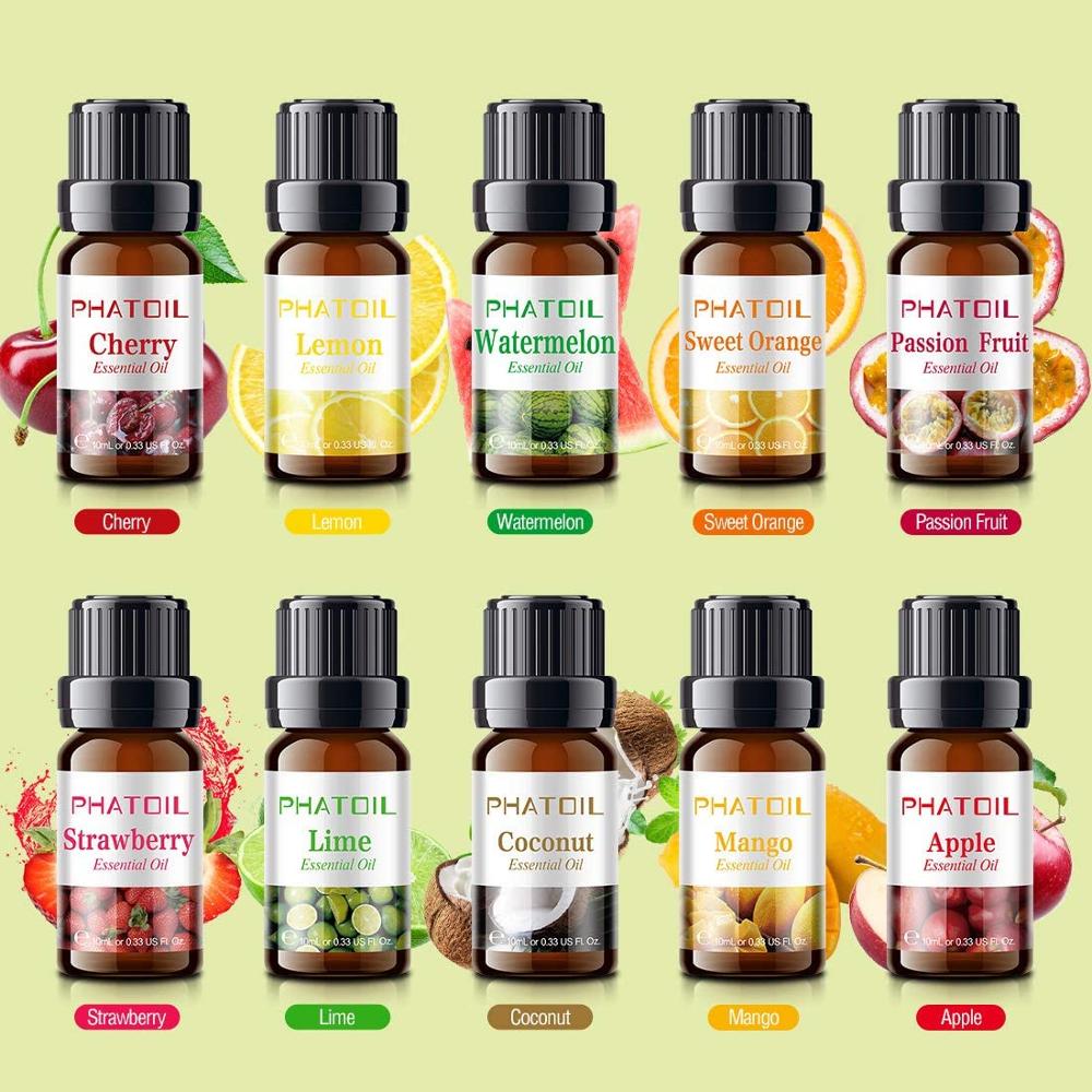 10pcs Fruit Fragrance Essential Oils Gift Set