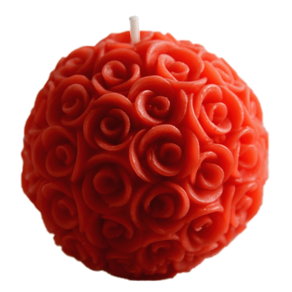 Rose Flower Shaped Scented Candle Ball