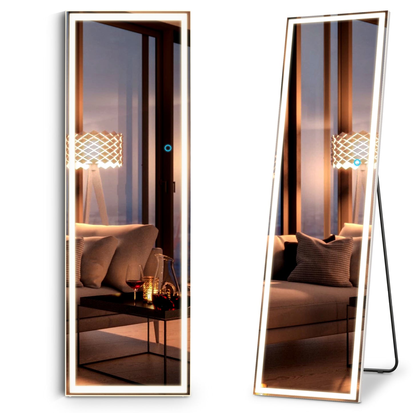 LED mirror single-sided full-length mirror