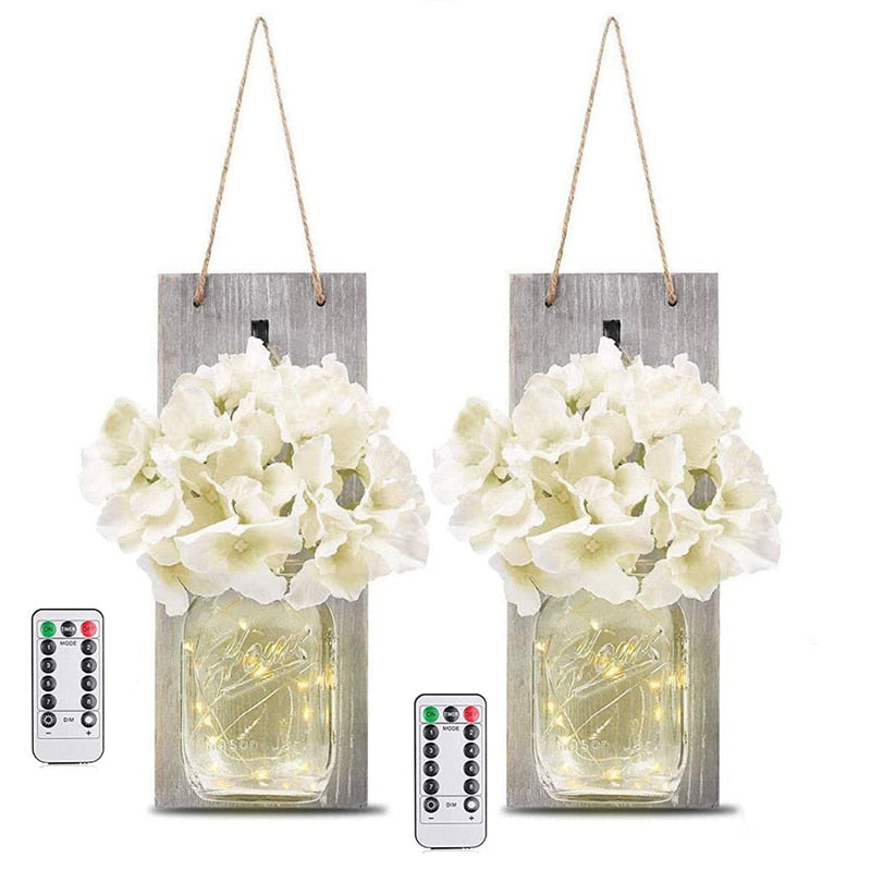 LED Wall Light Jar Lantern Lamp