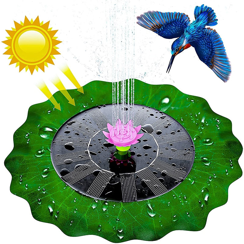 Floating Outdoor Solar Powered Pond/Pool Pump Fountain